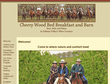 Tablet Screenshot of cherrywoodbbandb.com